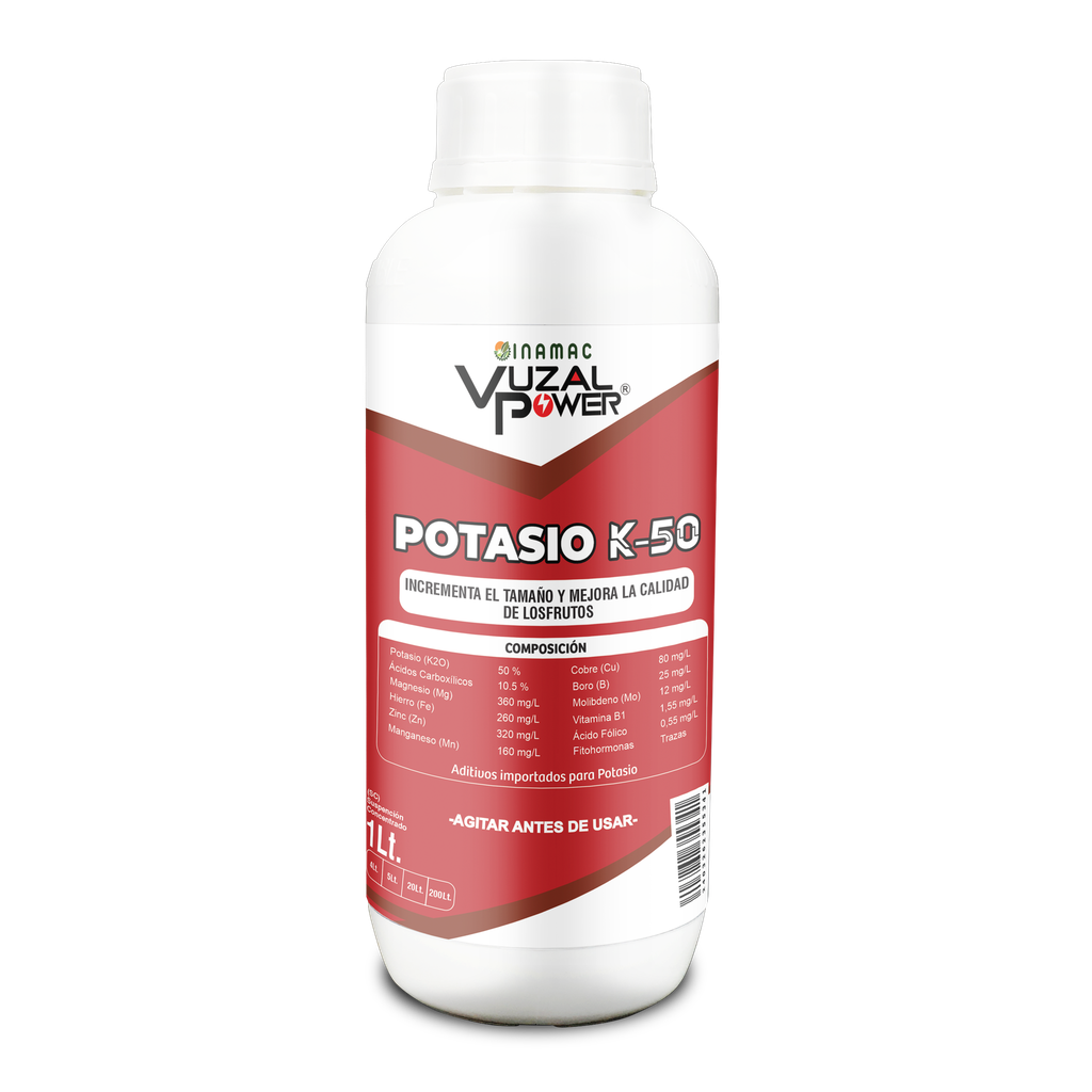 VUZAL POWER - POTASIO K-50 - 1LT