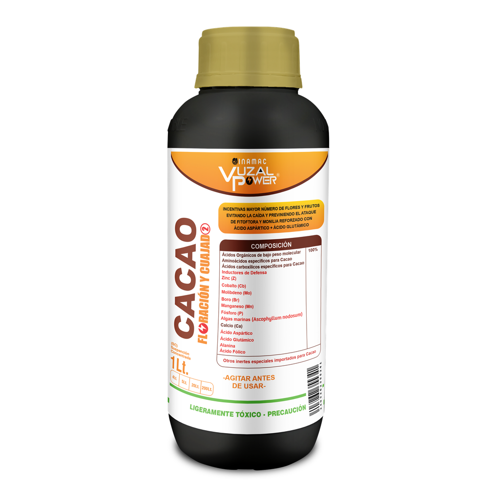 VUZAL POWER - CACAO FLORACIÓN Y CUAJADO - 1LT