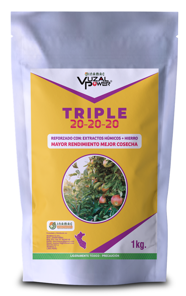 VUZAL POWER - TRIPLE 20-20-20 - 1KG